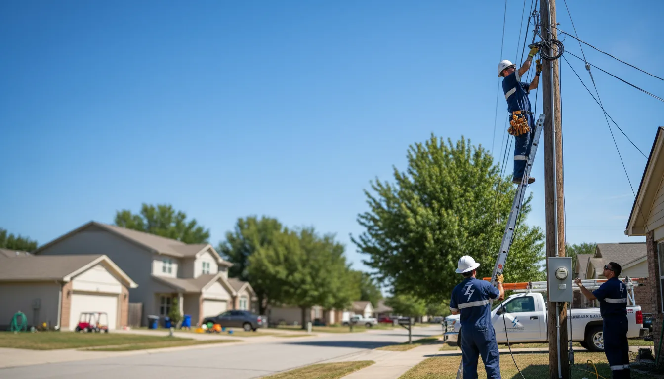 Residential electrician providing installation services in Pembina, ND